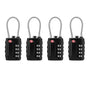Luggage Locks, [Upgrade Version][4 Pack] TSA Approved Suitcase Lock 4-Digit Re-settable Combination Lock, V1192-AZ-W-2507