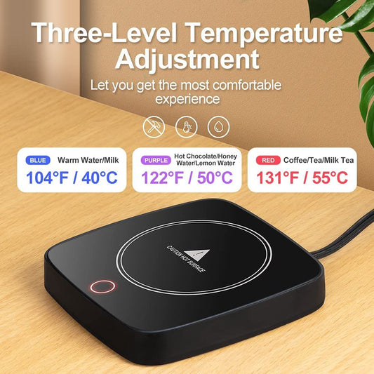 Coffee Cup Warmer for Desk, Smart Coffee Mug Warmer for Desk Home Office Use with 3 Temperature Setting, V1192-AZ-W-2513