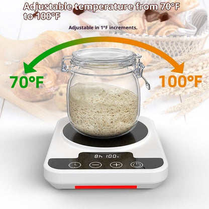 Warmer Mat Upgraded for Home Kitchen - Sourdough Heating Mat 1 degrees F Precision Control (70-100 degrees V1192-AZ-W-2514