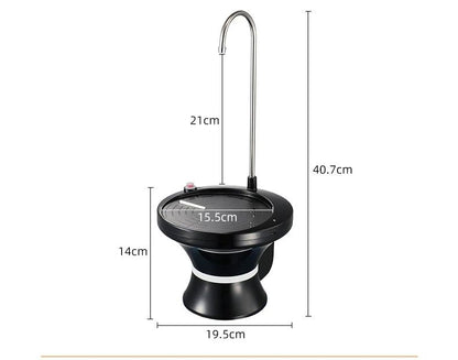 Drinking Water Dispenser Pump, Automatic Electric Drinking Water Bottle Pump USB Rechargeable with 2 Switch V1192-AZ-W-2515