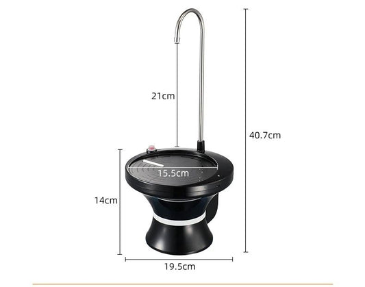 Drinking Water Dispenser Pump, Automatic Electric Drinking Water Bottle Pump USB Rechargeable with 2 Switch V1192-AZ-W-2515