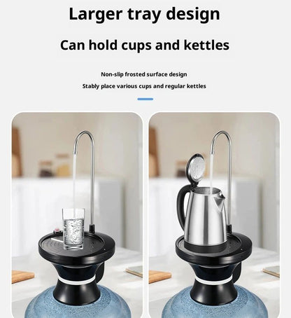 Drinking Water Dispenser Pump, Automatic Electric Drinking Water Bottle Pump USB Rechargeable with 2 Switch V1192-AZ-W-2515