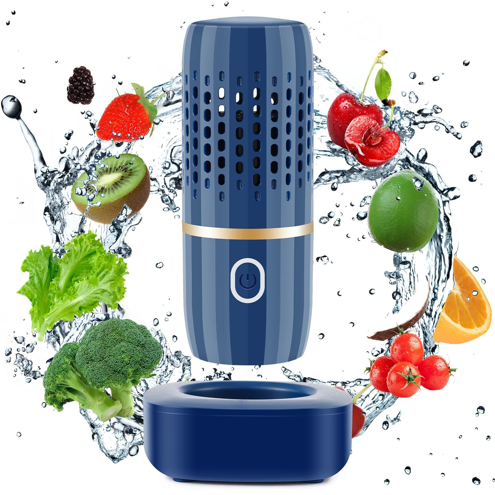Fruit and Vegetable Purifier Cleaner Washing Machine Capsule Shape Disinfection Purification Technology for V1192-AZ-W-2517