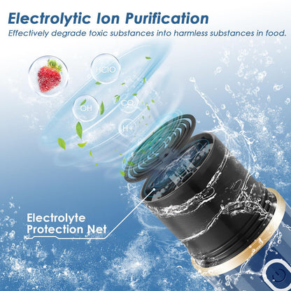 Fruit and Vegetable Purifier Cleaner Washing Machine Capsule Shape Disinfection Purification Technology for V1192-AZ-W-2517