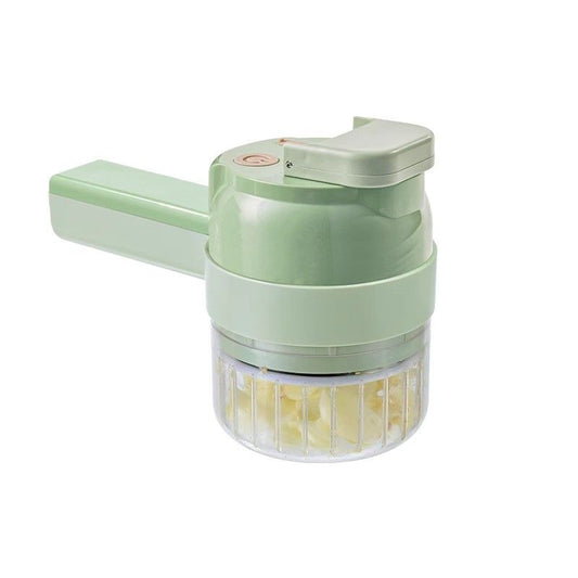 4 in 1 Handheld Electric Food Cutter Set, Wireless Food Processor for Fruits, Vegetables and Meat Green V1192-AZ-W-2520