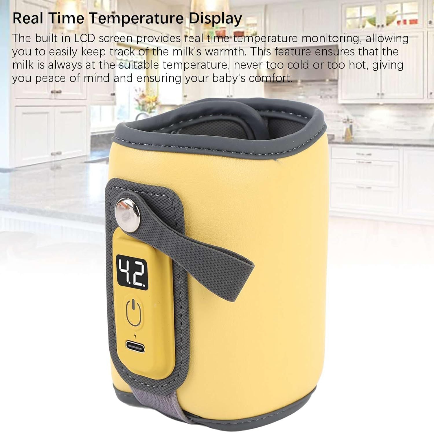 Bottle Warmer, Baby Milk Warmer with 5-Speed Temperature Control, Stable Constant Warming with LED Display, V1192-AZ-W-2524