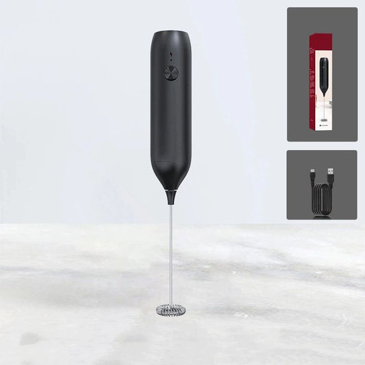 Rechargeable Milk Frother Handheld, Coffee Frother Wand Drink Mixer with Stainless Steel Whisk for Coffee, V1192-AZ-W-2530
