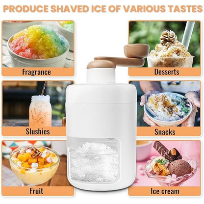 Shaved Ice Machines and Snow Cone Machine-Portable Ice Crusher and Shaved Ice Machine with Ice Cube Trays-BPA V1192-AZ-W-2532