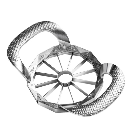 Apple Slicer,12-Slices Stainless Steel Cutter, Heavy Duty Stainless Steel Apple Cutter and Divider, Anti-slip V1192-AZ-W-2539