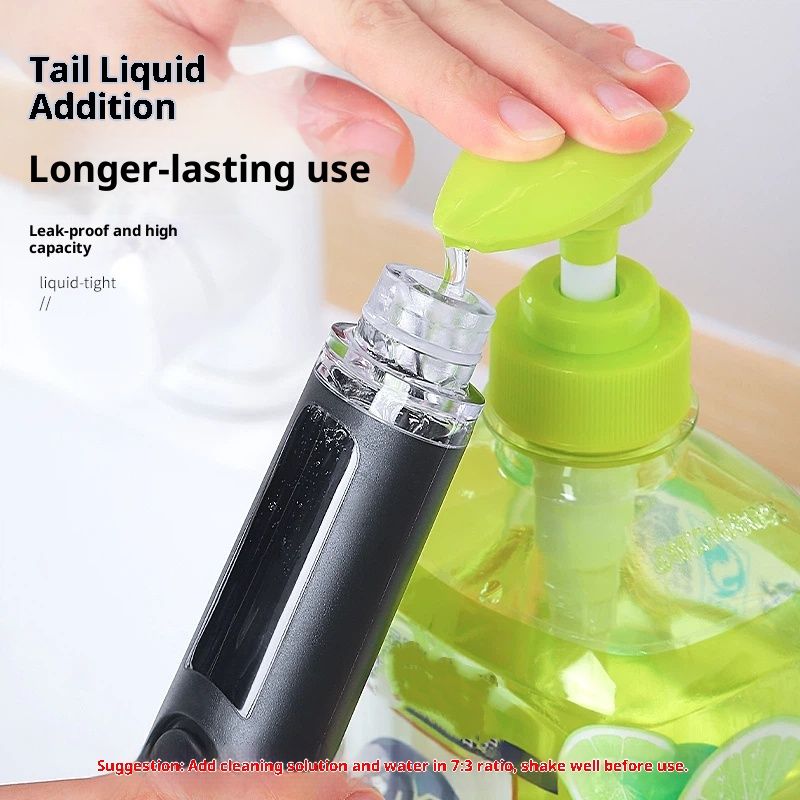 Refillable Soap-Dispensing Dish Brush with Replacement Head, for Pot Pan Sink Cleaning Dish Scrubber Brush V1192-AZ-W-2540