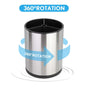Kitchen Utensil Holder Extra Large 360 degreesRotating For Counter Organizer Stainless Steel Storage Cooking V1192-AZ-W-2541