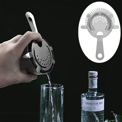 1 Pack of Cocktail Strainer Stainless Steel Bar Cocktail Strainer Filtering Tool for Bar Restaurant Home V1192-AZ-W-2556