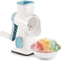 Rotary Ice Shaver Manual White - Stainless Steel Blade, Quick Labor-Saving Handle, Safe Stable Suction Base, V1192-AZ-W-2561