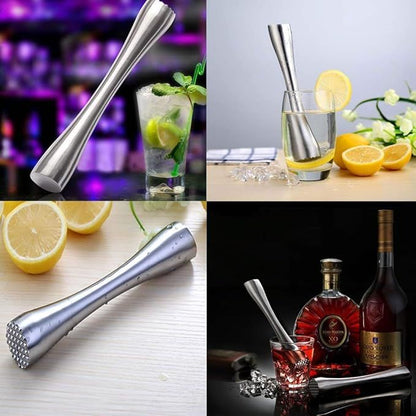 7.9" 200MM Stainless Steel Sturdy Cocktail Muddler, Professional Well Made Dishwasher Safe Muddler Bar Tool V1192-AZ-W-2562