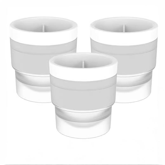Ice Ball Maker Mold - Set of 3, Round Ice Cube Mold, 2.4 Inch Sphere Ice Cubes for Whiskey, Cocktails, V1192-AZ-W-2563