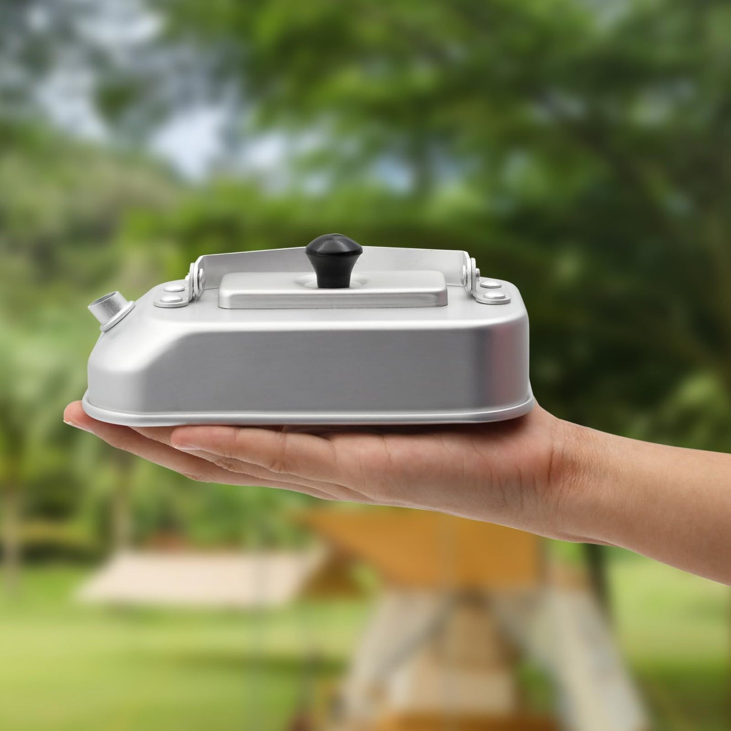 Aluminum Kettle, Solo, Lightweight, 0.3L Outdoor Camp Kettle Silver Open Fire Camping Hiking Backpacking V1192-AZ-W-2567