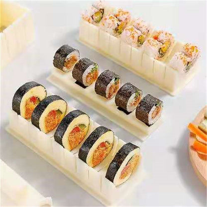 Sushi Maker, Sushi Mold Set - Easy Sushi Making Kit, Help to Make Round Shaped Sushi, 10-piece set V1192-AZ-W-2577