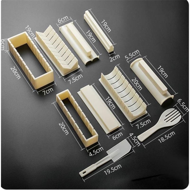 Sushi Maker, Sushi Mold Set - Easy Sushi Making Kit, Help to Make Round Shaped Sushi, 10-piece set V1192-AZ-W-2577
