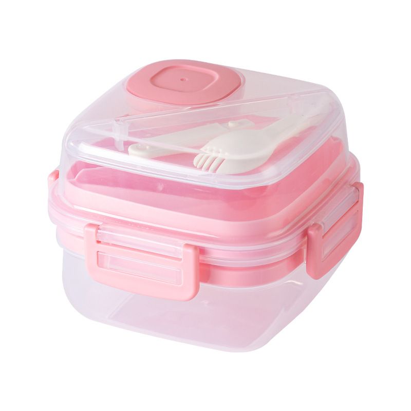 Salad Container For Lunch, Salad Lunch Container For Adults, Salad Bowl Kit With Compartments For Salad V1192-AZ-W-2578