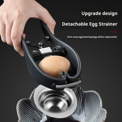 Stainless Steel Egg Separator Automatic Egg Cracker for Raw Egg White Separator Tool Handheld Egg Opener Easy V1192-AZ-W-2584