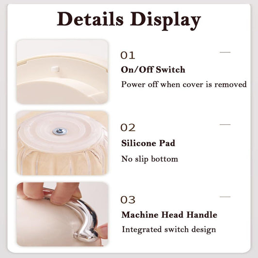 Electric Garlic Chopper, Mini Portable Veggie Chopper, 350ML Garlic Grinder Masher Onion Grinder, Blender to V1192-AZ-W-2585