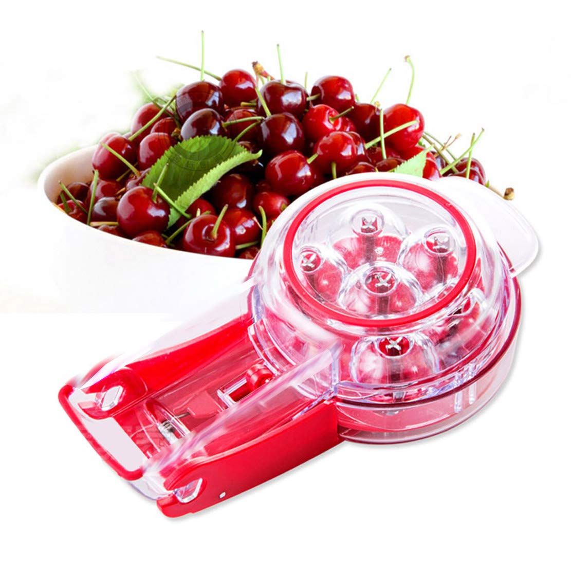 Kitchen Aid Cherry PitterDeluxe Multi Fruit Pit Corer Core Cutter Remover Prep Helper Machine Mason Jar Tool V1192-AZ-W-2588