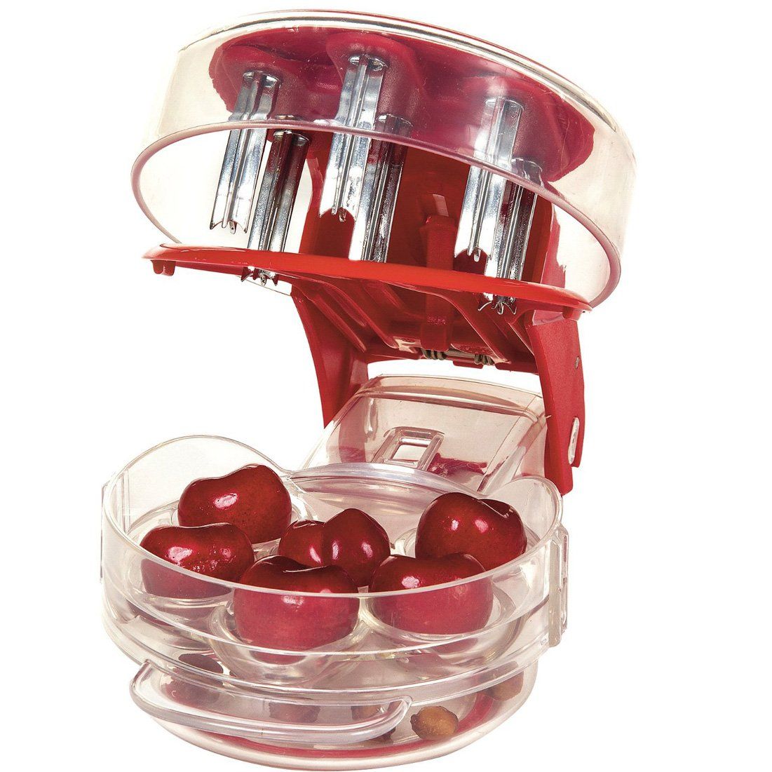 Kitchen Aid Cherry PitterDeluxe Multi Fruit Pit Corer Core Cutter Remover Prep Helper Machine Mason Jar Tool V1192-AZ-W-2588