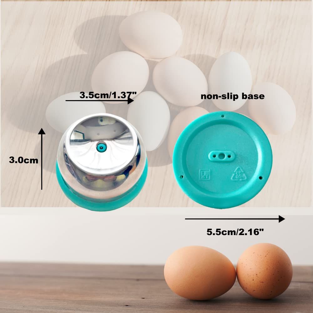 Stainless Steel Egg Piercer With Sturdy Base, Egg Hole Puncher to Get Good Hard Boiled Eggs, 2 Pcs V1192-AZ-W-2589