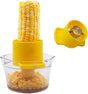 2-in-1 Corn Stripper and Peeler Tool with Bowl, Quick & Safe Corn Kernel Cutter for Shucking Corn on Cob, V1192-AZ-W-2590