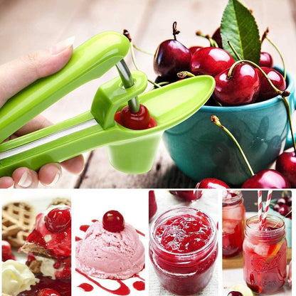 Olive Seed Remover Tool with Food-Grade Silicone Cup,Portable Fruit Corer Cherry Stoner Kitchen Aid Machine V1192-AZ-W-2596