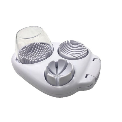 Egg Slicer for Hard Boiled Eggs - 3 Slice Modes Egg Cutter, Heavy Duty, Stainless Steel Dicer - Kitchen V1192-AZ-W-2603