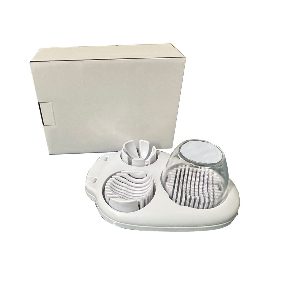 Egg Slicer for Hard Boiled Eggs - 3 Slice Modes Egg Cutter, Heavy Duty, Stainless Steel Dicer - Kitchen V1192-AZ-W-2603