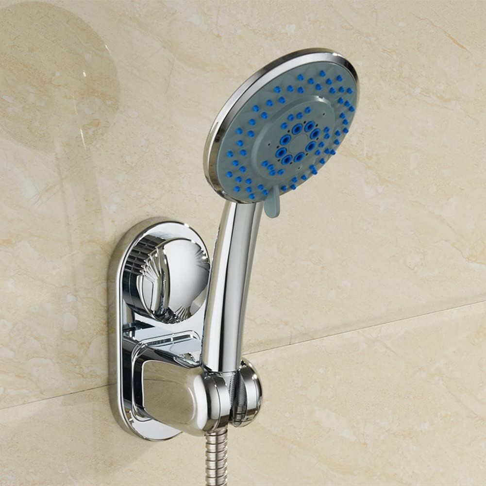 Suction cup Handheld Shower Head Holder - Designed For Large Shower Head - Relocatable Horizontal Setting - - V1192-AZ-W-2613