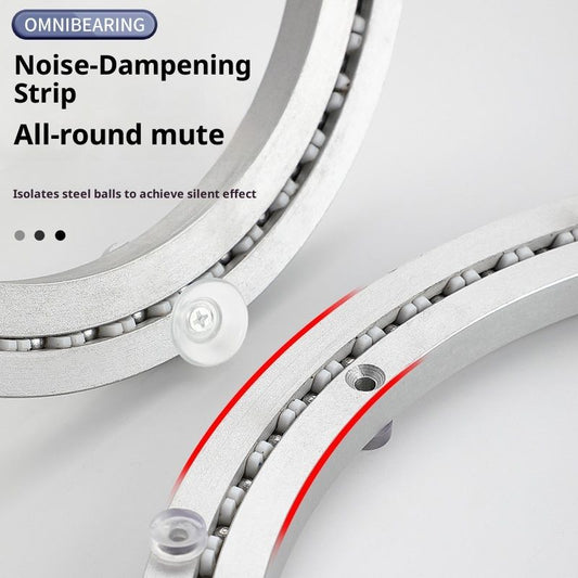 9.8 Inch Mute Lazy Susan Bearing Base -77-130 pounds Capacity Aluminum Heavy Duty Lazy Susan Turntable V1192-AZ-W-2615