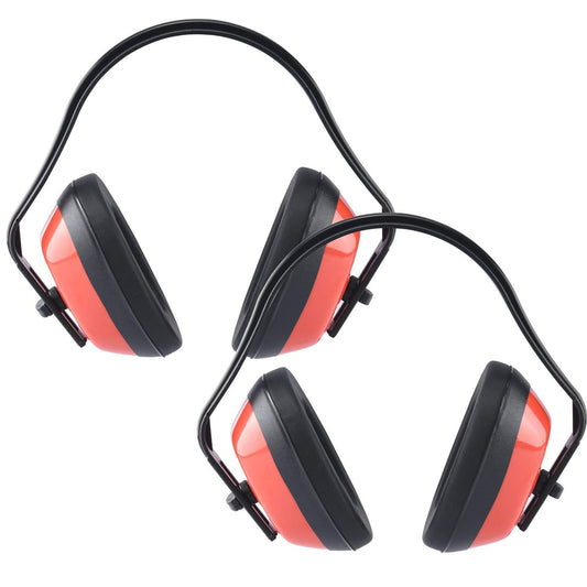 Adjustable Safety Earmuffs for Noise Reduction, Ear Protection, Pack of 2, Industrial Safety Ear Muff(red) V1192-AZ-W-2617