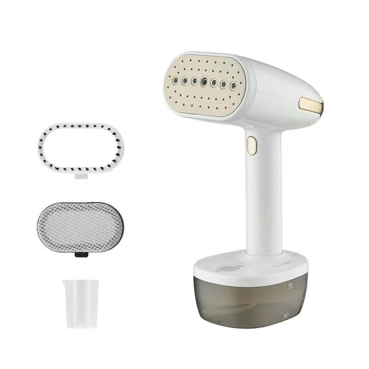 Powerful Handheld Fabric Steamer - 1800W with Fast Ceramic Heat-Up Plate, 2-in-1 Ironing & Wrinkle Remover, V1192-AZ-W-2621