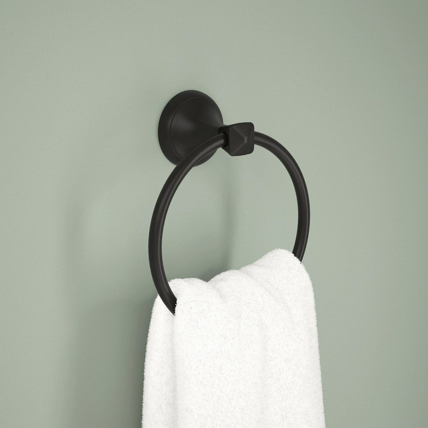 Modern Bathroom Hand Towel Ring, Bathroom Accessories Bath Towel Hanger for Kitchen,Matte V1192-AZ-W-2622