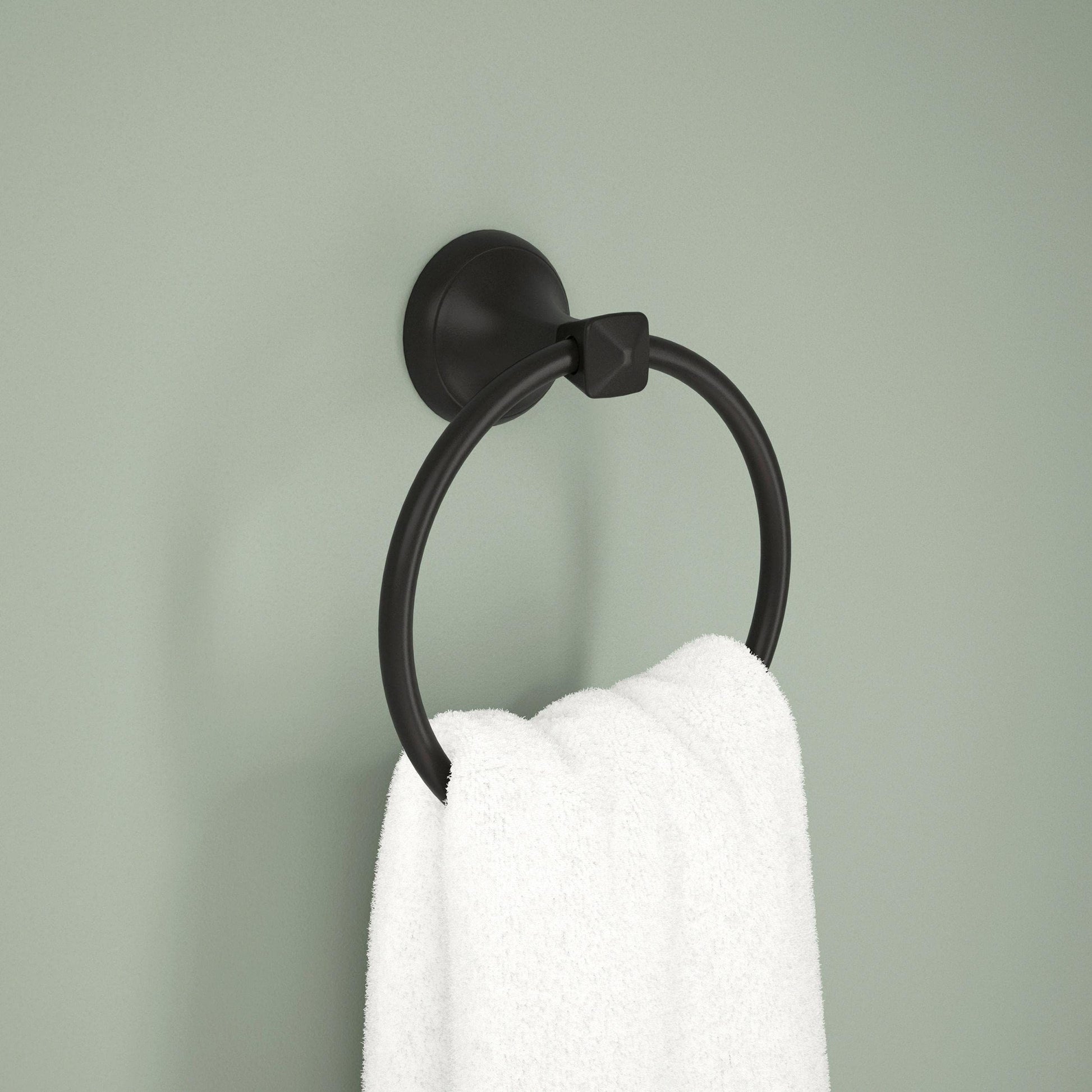 Modern Bathroom Hand Towel Ring, Bathroom Accessories Bath Towel Hanger for Kitchen,Matte V1192-AZ-W-2622