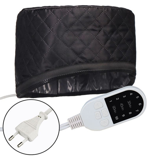 Electric Hair Steamer Cap, Hair Care Hat Heating Cap with 10 Gears Temperature and Timer Control, Thermal V1192-AZ-W-2647