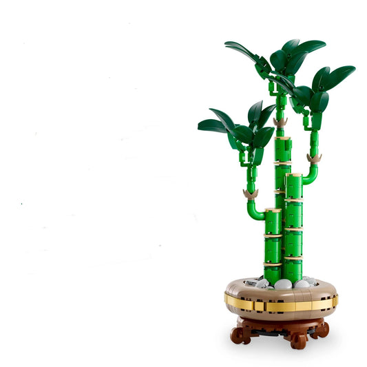 Botanicals Lucky Bamboo Building Set - Artificial Plant for Indoor Home Decor, Adults Ages - Fake Plant V1192-AZ-W-2658