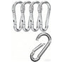 Carabiner Clip 5 Pack - Multipurpose Heavy Duty Snap Hooks - Large Clips for Keys Hook(silvery, 7.5*3.6cm) V1192-AZ-W-2661
