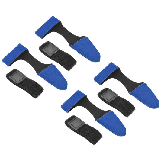 16 Pcs(8pairs blue) Fishing Rod Tip Cover and Tie, Cane Sleeve Protector Case Fastening Straps Accessories V1192-AZ-W-2665