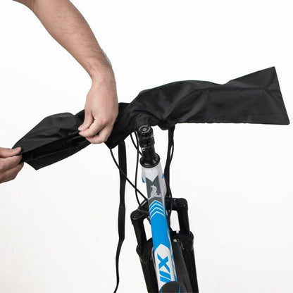 Protective Cover for E-Bike Display and Handlebar Protection, Polyester, Black, Protection Against Wet, Dust V1192-AZ-W-2670