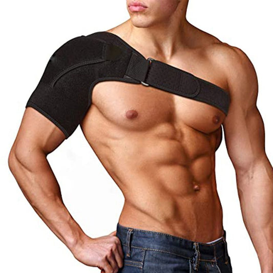 Shoulder Support Brace with Pressure Pad for Men Women, Adjustable Shoulder Brace for Torn Rotator Cuff, V1192-AZ-W-2684