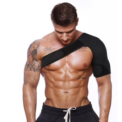 Shoulder Support Brace with Pressure Pad for Men Women, Adjustable Shoulder Brace for Torn Rotator Cuff, V1192-AZ-W-2684