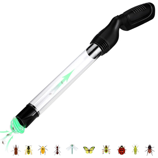 Bug Vacuum Catcher for Adults and Kids with Long Nozzle, Battery Powered Sucker Tool for Spider Cockroach V1192-AZ-W-2689