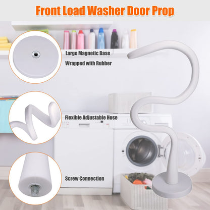 Front Load Washer Door Prop, Magnetic Flexible Washer and Dryer Door Support Keep Washer Drying Door Open to V1192-AZ-W-2700