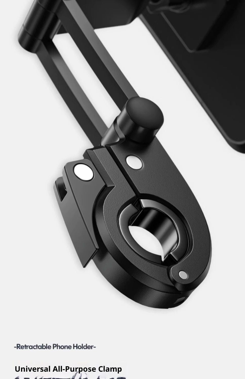 Phone Mount with Waterproof Protector, 360 Degree Adjustable Holder, Compatible with 7inch Roll Bar, Cell V1192-AZ-W-2707