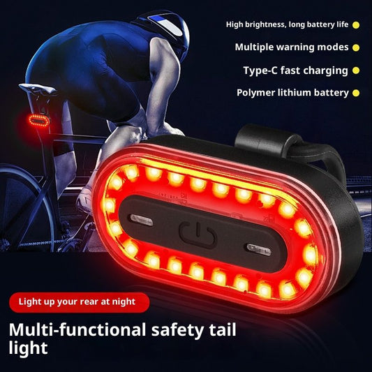 Bike Tail Light, Super Bright Cyclist Safety LED Warning Bike Flashlight,14 Modes Skateboard Light, Bicycle V1192-AZ-W-2715