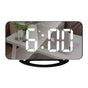 Digital Alarm Clock,6" Large LED Display Charger Ports | Auto Dimmer Mode | Easy Snooze Function, Modern V1192-AZ-W-2718